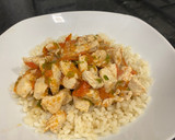 Foto del paso 5 de la receta: Arroz con pavo y sofrito de verduras 🦃🫑🍅