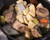 Une image de l'étape 17 de Chevreau aux légumes et os à moelle façon pot au feu revisité.