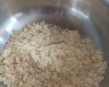 A picture of step 1 of Rava besan laddu.