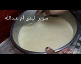 A picture of step 4 of Basbousa.