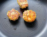 Gambar langkah 7 resipi Mini Burger Tofu Patty.