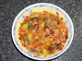 Tortilla de papas con chorizo