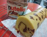 Foto langkah ke 7 dari resep Leopard Roll Cake with Nutella filling.