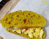 Foto langkah ke 3 dari resep Sandwich Telur Simpel (dengan roti sourdough).