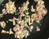 A picture of step 2 of Pasta Frittata - Indo-Italian Style.