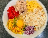 A picture of step 1 of Tuna “Meatballs”.