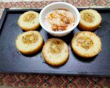 A picture of step 6 of -sweet corn and potato stuffed roundels.