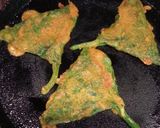 A picture of step 4 of Malabar Spinach Fritters.