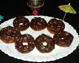 A picture of step 8 of Wheat flour chocolate donuts healthy food for kids.