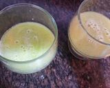 A picture of step 2 of Muskmelon mocktail.