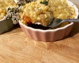 Une image de l'étape 8 de Crumble à la tomate/chèvre/jambon de bayonne.