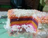 Foto langkah ke 1 dari resep Rainbow cake kukus.