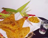 A picture of step 4 of Corn Paratha.