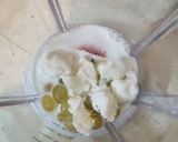عکس مرحله 3 از دستور اسموتی هلو و انگور🍑🍇