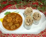A picture of step 5 of Soya Prawn Curry.