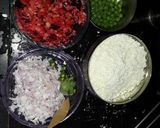 A picture of step 1 of Paneer bhurji.