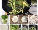 A picture of step 2 of 🧑🏽‍🍳🧑🏼‍🍳 Thai Salad Recipes • Crispy Water Spinach Salad Serve with Tom Yum Sauce |ThaiChef Food.