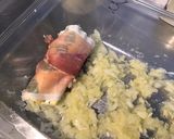 Une image de l'étape 7 de Courgettes blanches sauce crème au jambon cru,burrata di puglia et basilic.