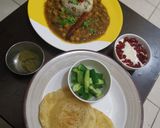 A picture of step 2 of Punjabi thali.