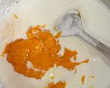 A picture of step 1 of Mango Cream With Stuffed Lychee Desserts.