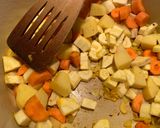 A picture of step 3 of Spiced parsnip soup.
