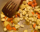 A picture of step 3 of Spiced parsnip soup.