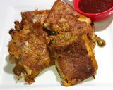 A picture of step 9 of Bread Omelette 😋🍽️.