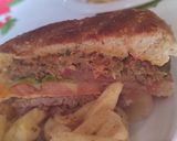 A picture of step 3 of Vegetable and Beef Burger Patties.