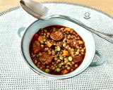 Foto del paso 4 de la receta Guiso de lentejas con verduras y chorizo picante