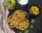 बाजरा मेथी थेपला (Bajra methi thepla recipe in Hindi) रेसिपी चरण 3 फोटो