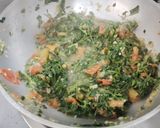 A picture of step 5 of Fenugreek leaves Bhaji.