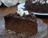 Foto langkah ke 8 dari resep Basic Chocolate Cake/kue ultah.