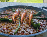Foto del paso 4 de la receta: Arroz de gamba roja y pimiento de padrón