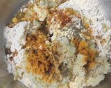 A picture of step 1 of Potato barley puri.