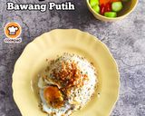 Gambar langkah 10 resipi Nasi Goreng Bawang Putih.