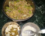 A picture of step 3 of Dry fruit ravioli samosa.
