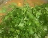 A picture of step 7 of Palak gosht.