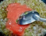 A picture of step 3 of Palak Paneer.