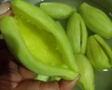 A picture of step 1 of Parwal ki mithai.