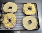 A picture of step 4 of Deany's bagel tuna melt.