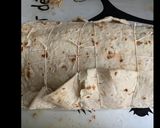 Une image de l'étape 4 de Italian flatbread farci en roulé au veau oignons caramélisés champignons fromage et épices.