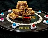 A picture of step 6 of Til Chikki.