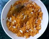 A picture of step 5 of Motichoor laddoo.