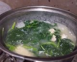 Foto langkah ke 4 dari resep Bobor Daun Ubi Jalar Tempe.