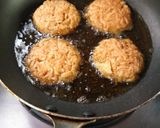 A picture of step 2 of OLU MANJIVOR...Potato cutlets.