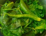 A picture of step 1 of Methi chaman.