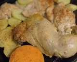 Foto del paso 1 de la receta: Pollo al horno con salsa de portobello al vino tinto!