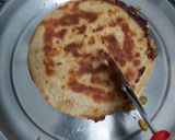 A picture of step 11 of Cheesy Quesadillas using Leftovers.