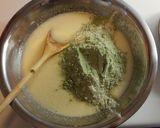 Tökmaglisztes kevert süti gyümölccsel és pudinggal recept fázis 5 fotója