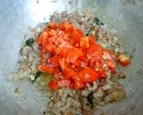 A picture of step 5 of Raw banana masala.